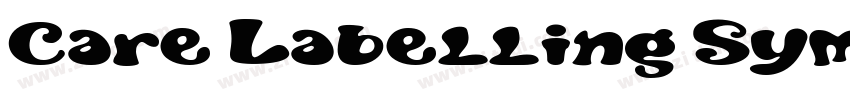Care Labelling Symb字体转换
